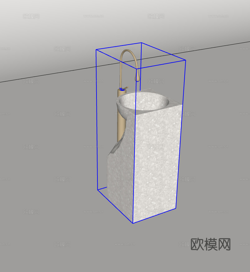 洗手台su模型