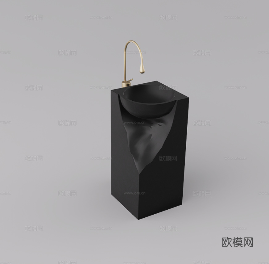 洗手台su模型