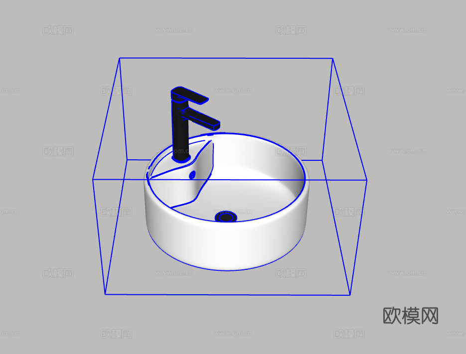 台盆su模型下载（渲染图2）