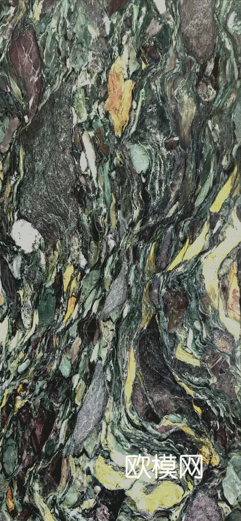 现代轻奢 法式 法国绿大理石彩色大理石 绿色山水大理石绿奢石