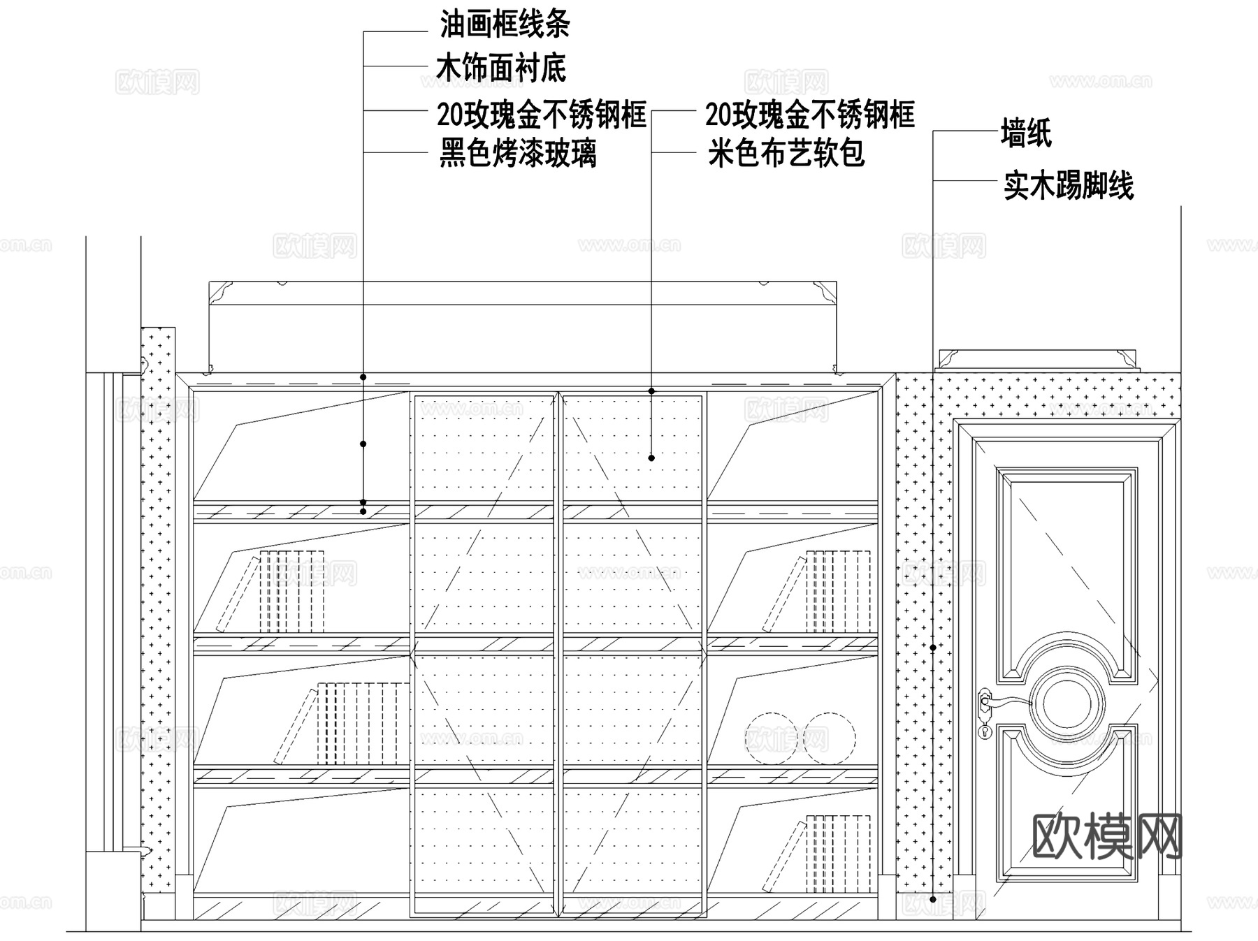 欧式二层跃层室内家装CAD施工图cad施工图