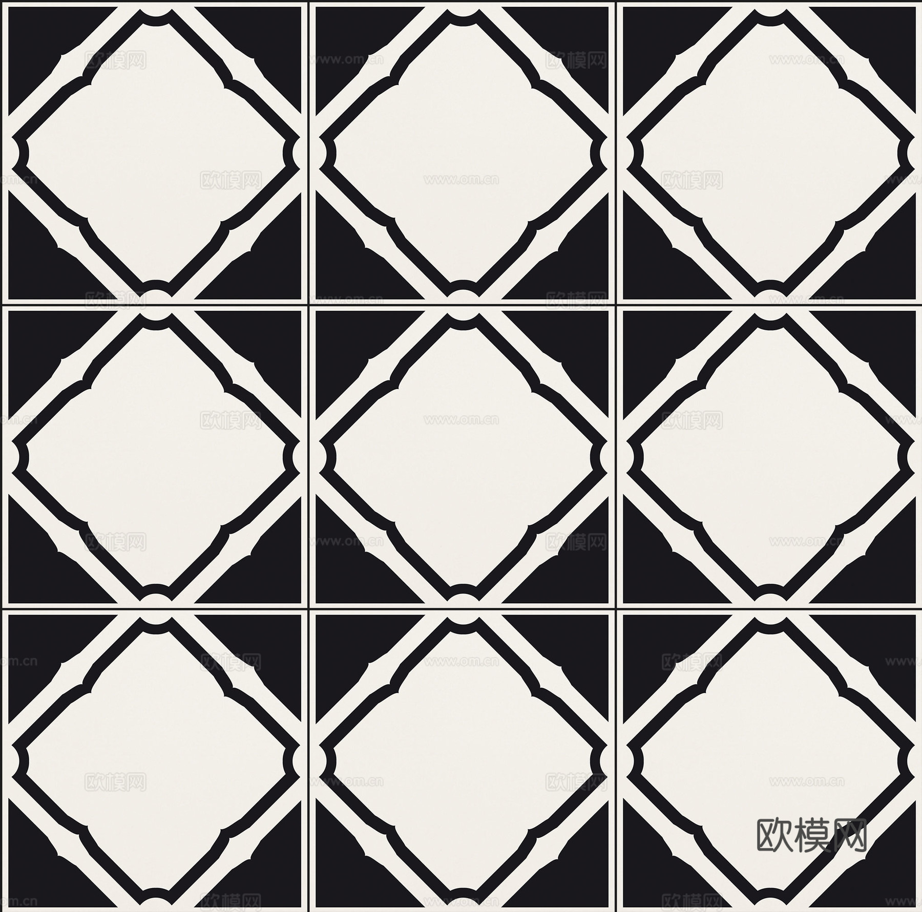 现代无缝石材地面石材拼花大理石