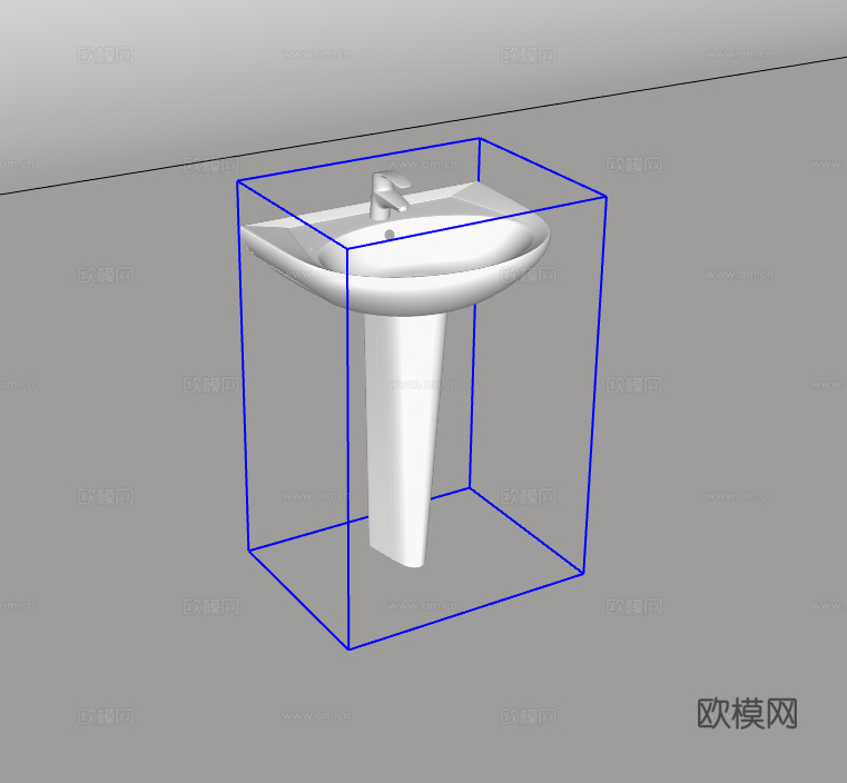 洗手台su模型下载（渲染图2）