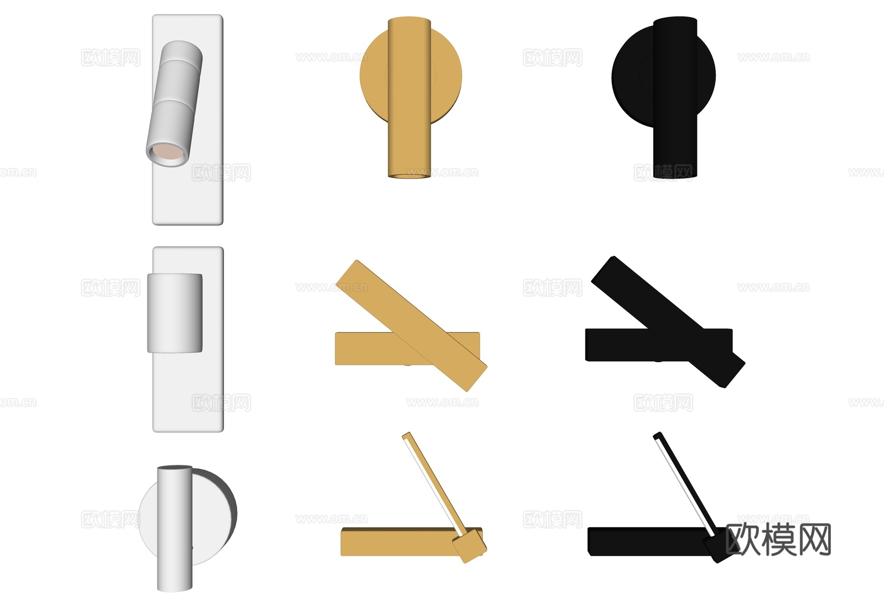 现代壁灯 壁灯 阅读灯 长条壁灯 床头壁灯 壁灯 壁灯 壁灯su模型