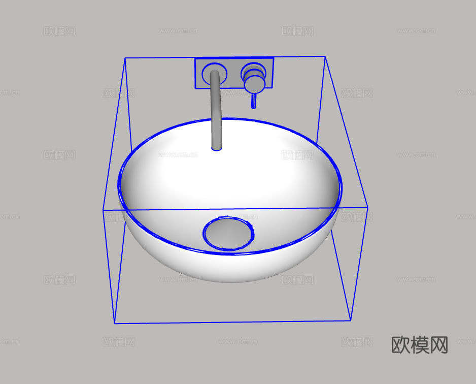台盆su模型下载（渲染图2）