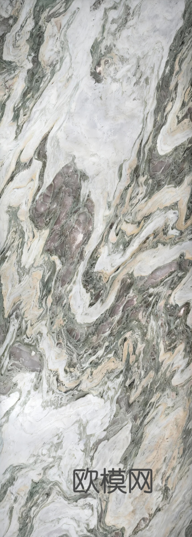 现代 欧珑翡翠大理石绿色大理石瓷砖岩板绿色奢石绿山水大理石