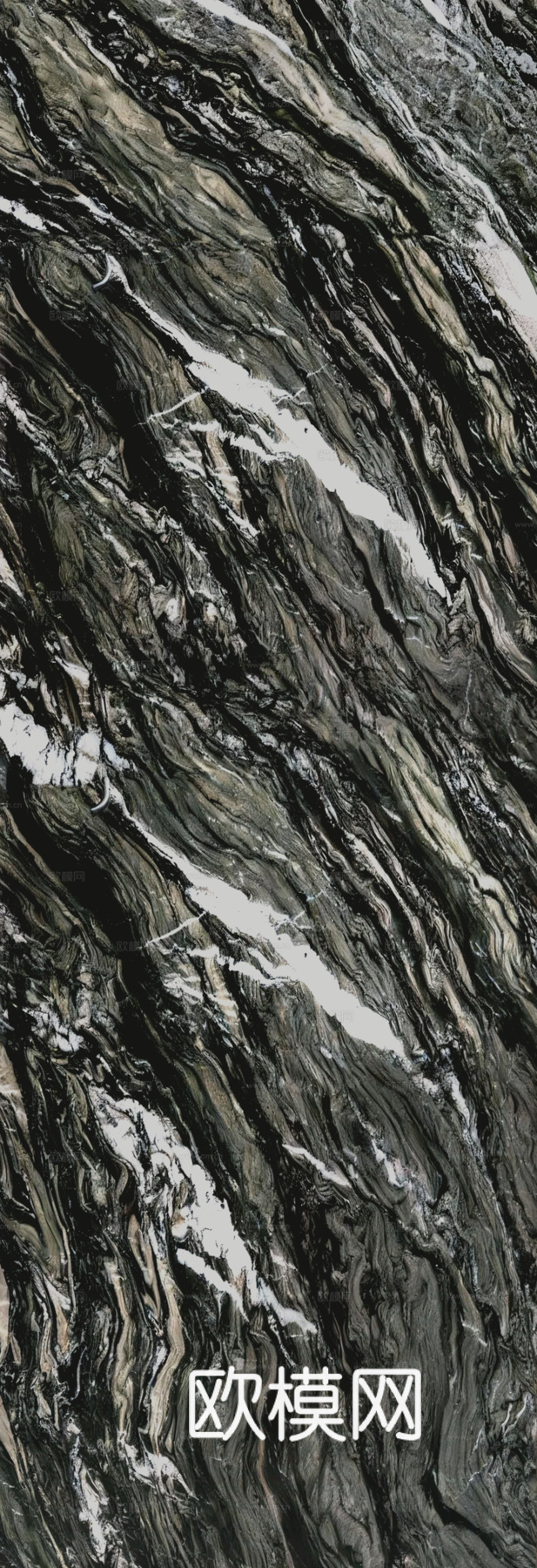 巴黎春天大理石绿大理石绿色大理石瓷砖岩板绿色奢石绿山水大理石