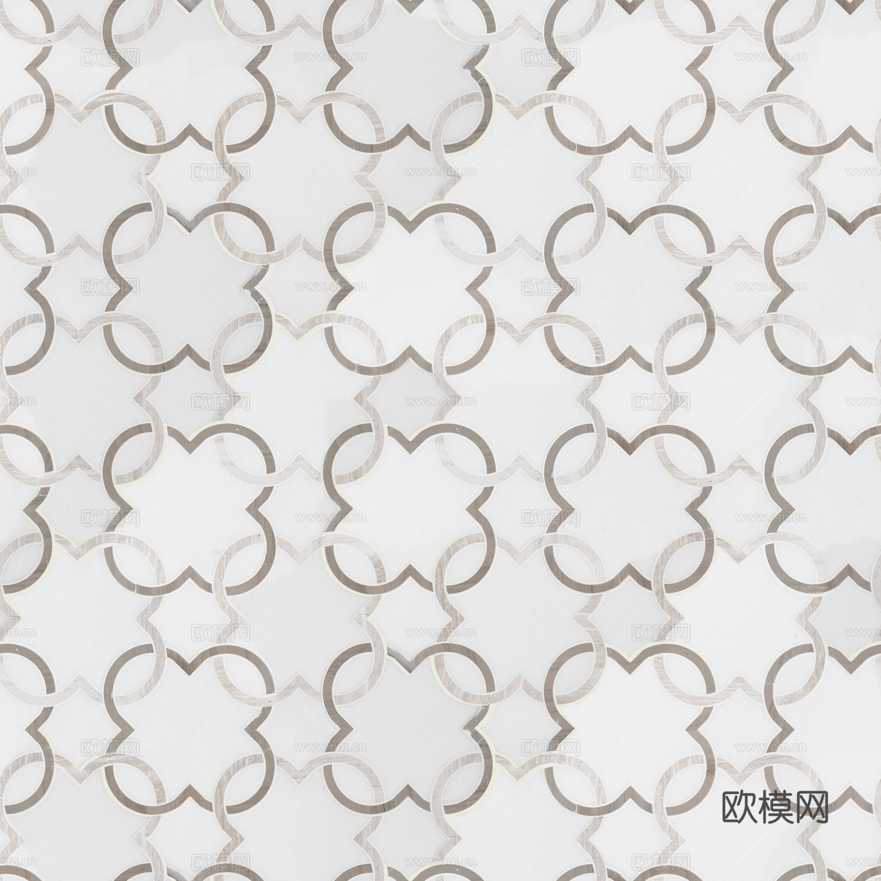 现代简约无缝石材拼花