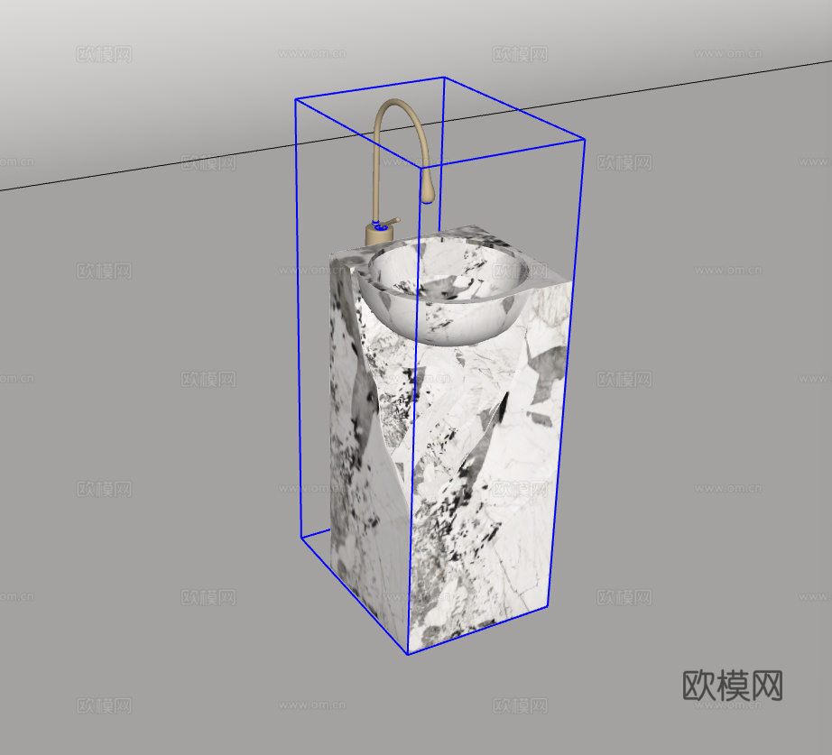 洗手台su模型