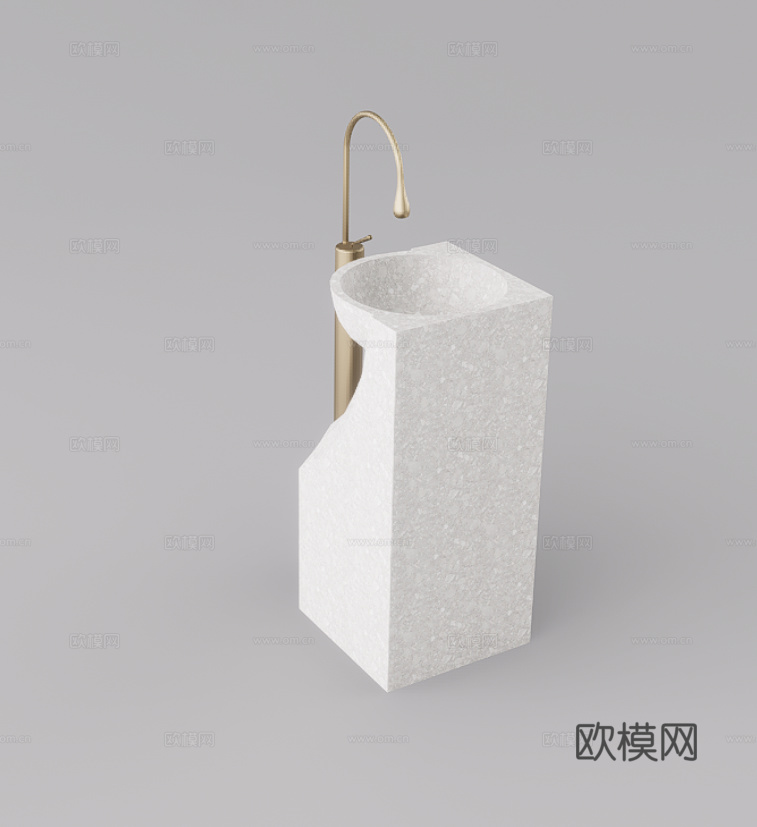 洗手台su模型