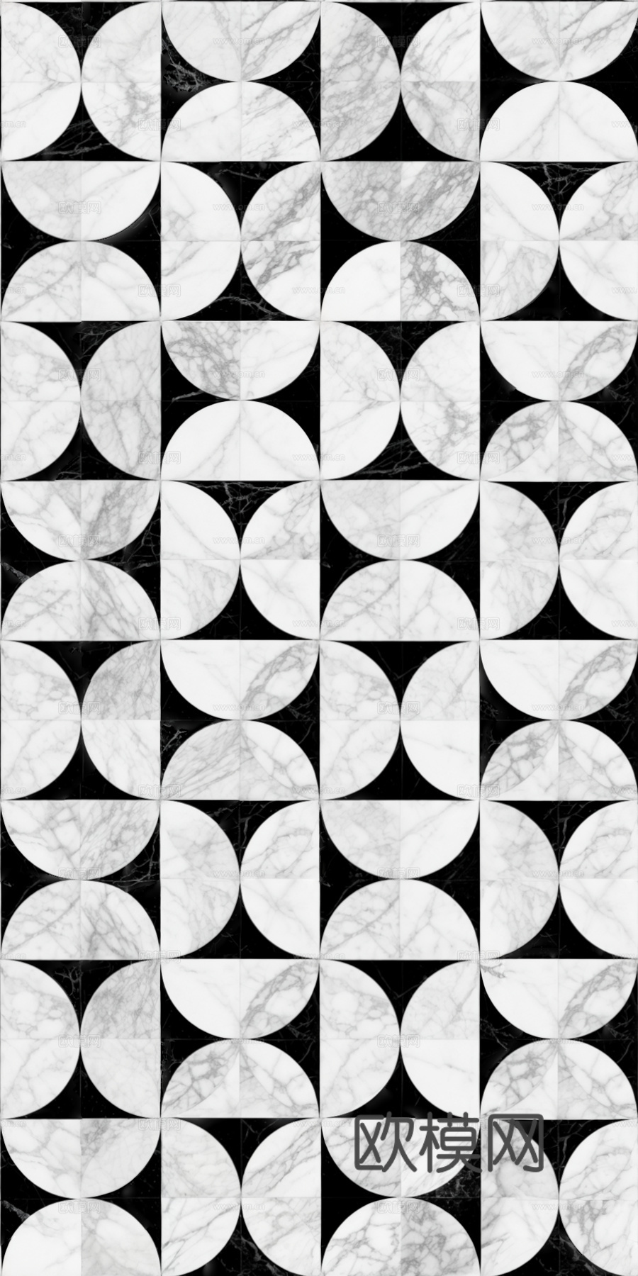 现代无缝轻奢石材拼花地面大理石贴图