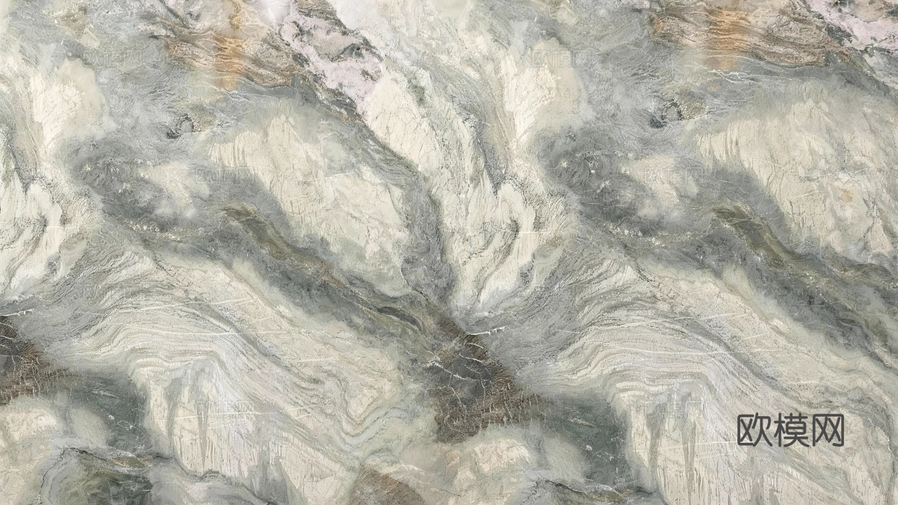 水墨青衣大理石 绿色大理石瓷砖岩板 绿色奢石 绿山水大理石