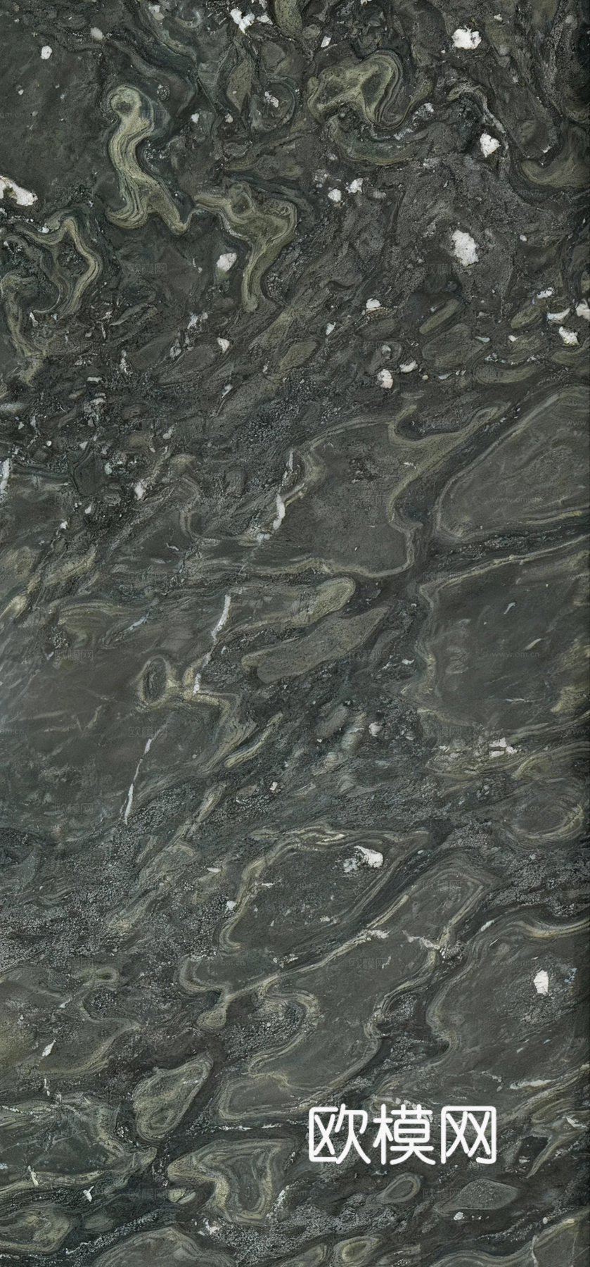 现代中式轻奢 墨黛绿大理石  墨绿大理石瓷砖岩板 绿色奢石