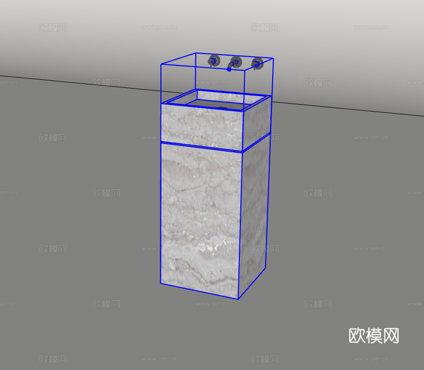 洗手台su模型