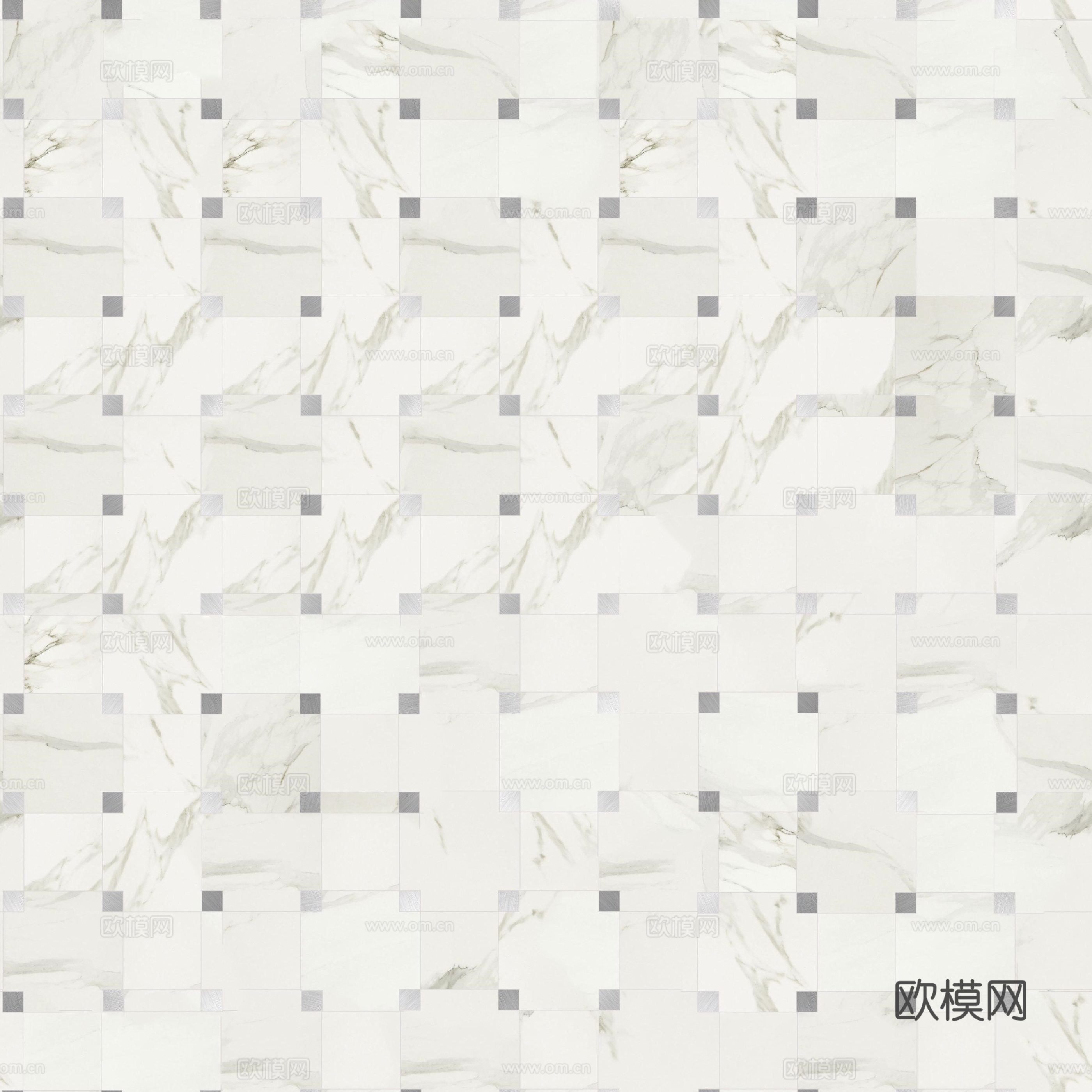 现代简约石材拼花贴图