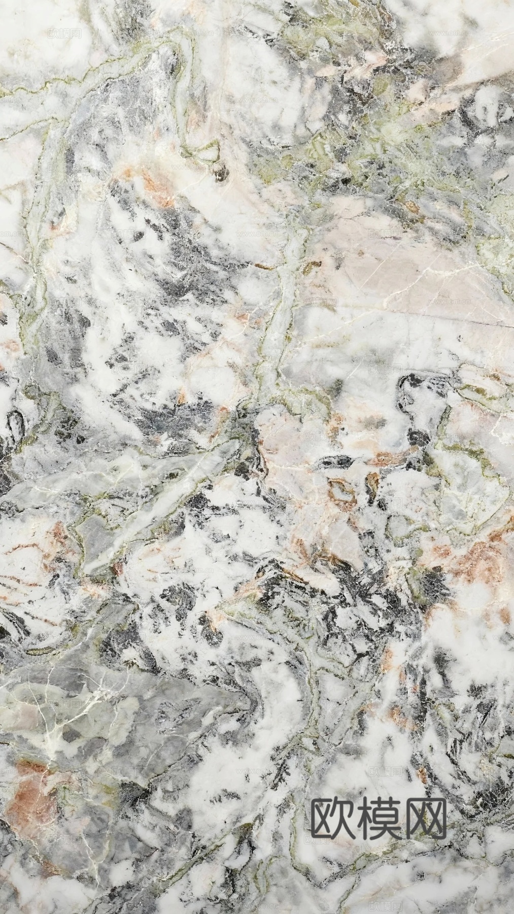 冷翡翠大理石绿色大理石瓷砖岩板绿色奢石绿山水大理石白绿翡翠