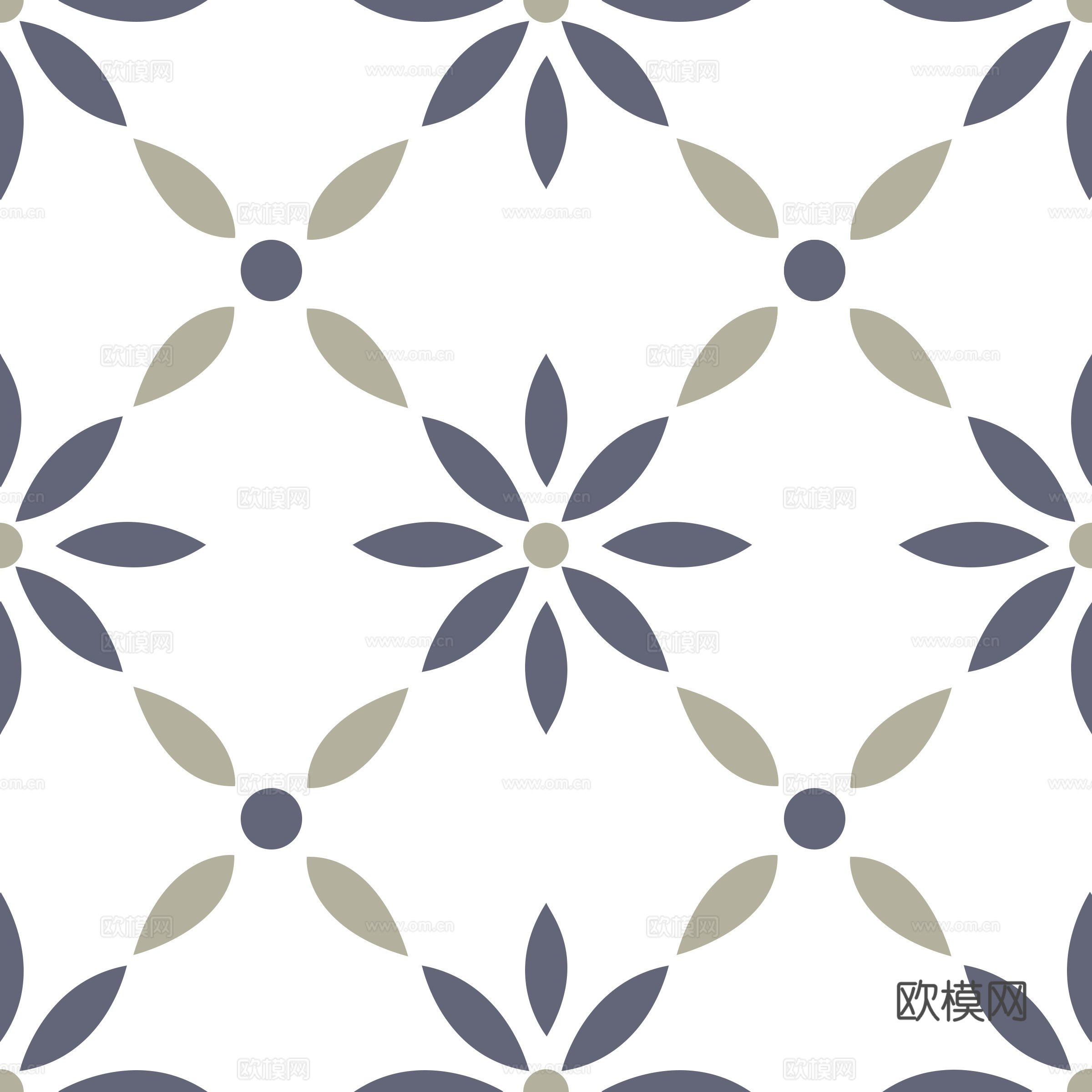 无缝法式复古拼花地砖贴图