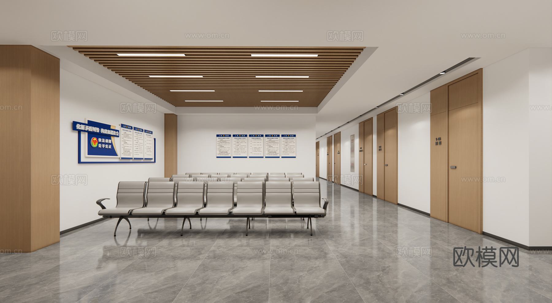 现代办事大厅_社区服务中心_便民服务等待区_党群服务中心_等su模型