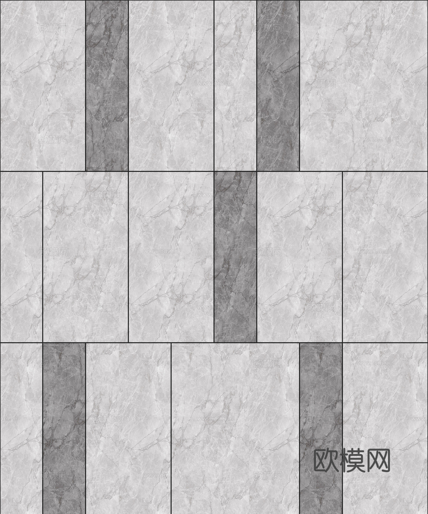 现代无缝拼花石材