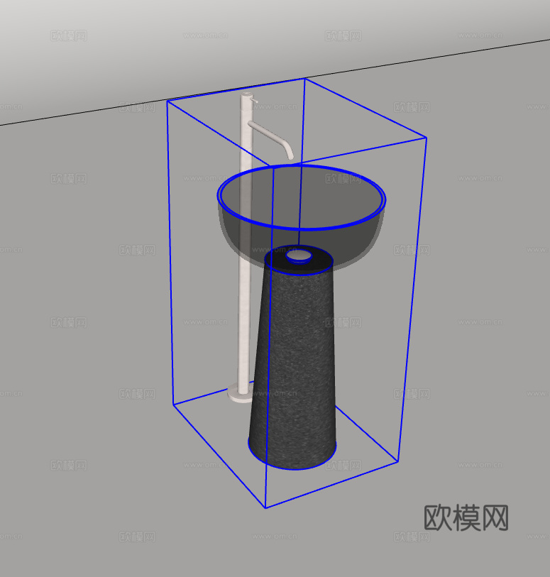 洗手台su模型