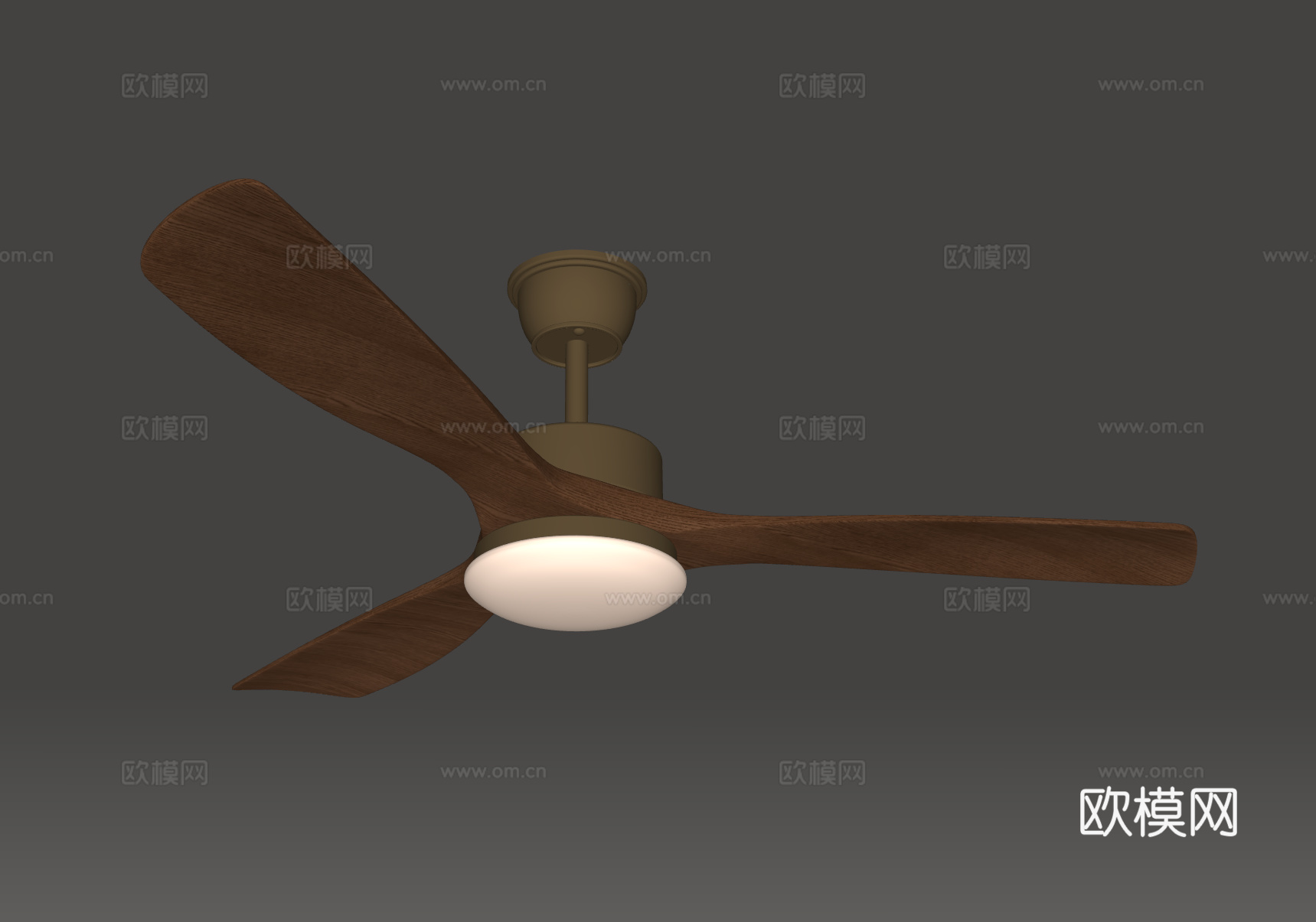 法式复古风扇灯 吊扇 吊灯su模型