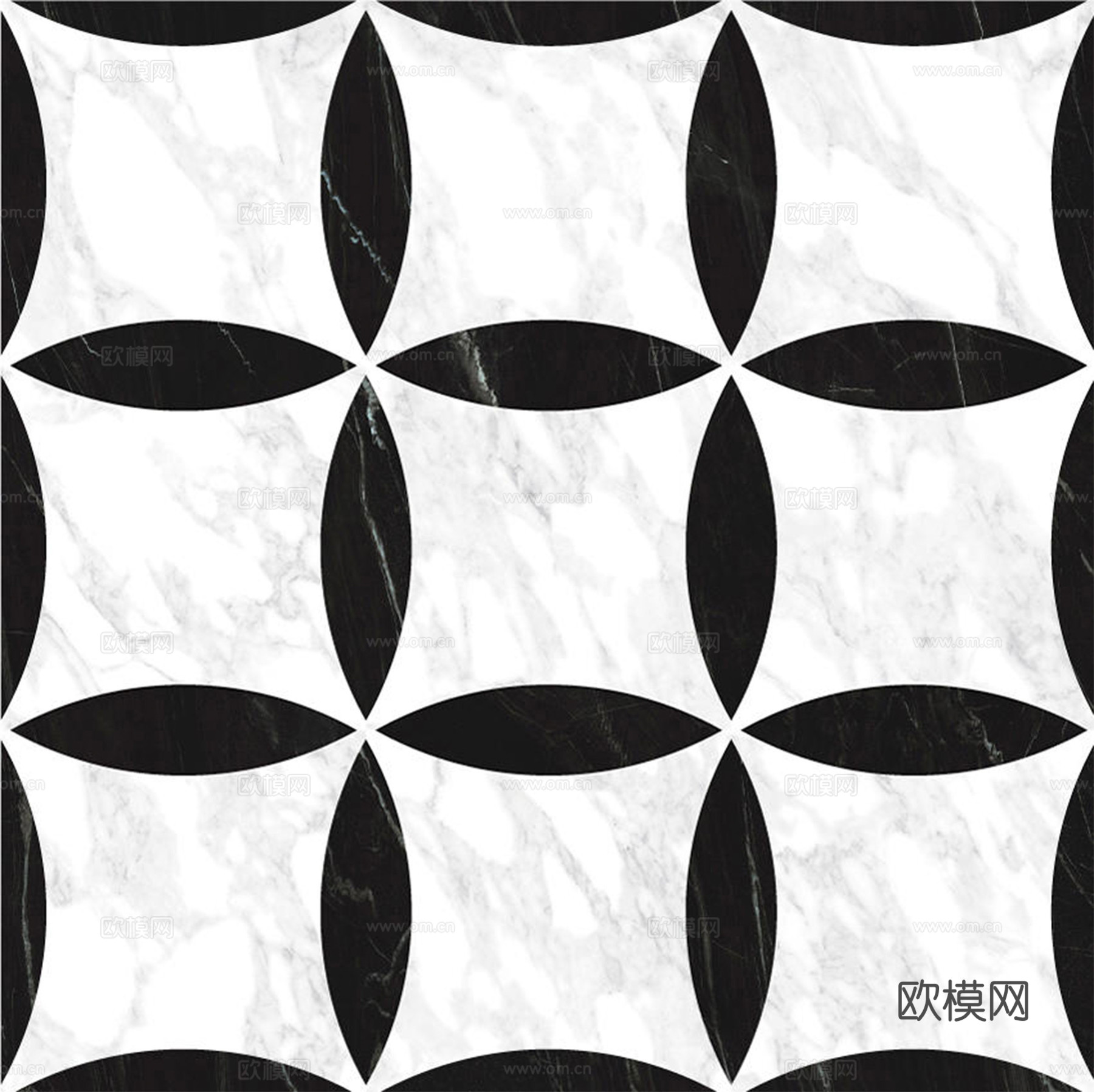 无缝大理石拼花几何花砖 大理石拼花