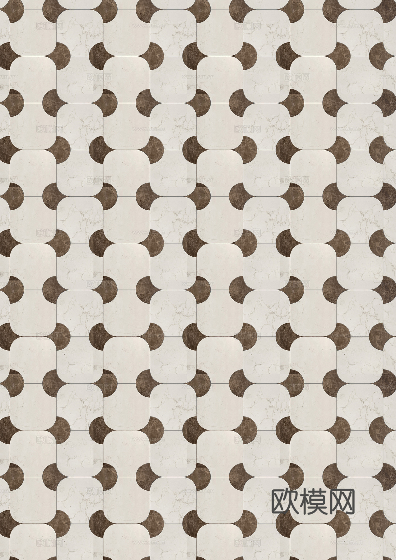 现代中古无缝大理石拼花瓷砖贴图