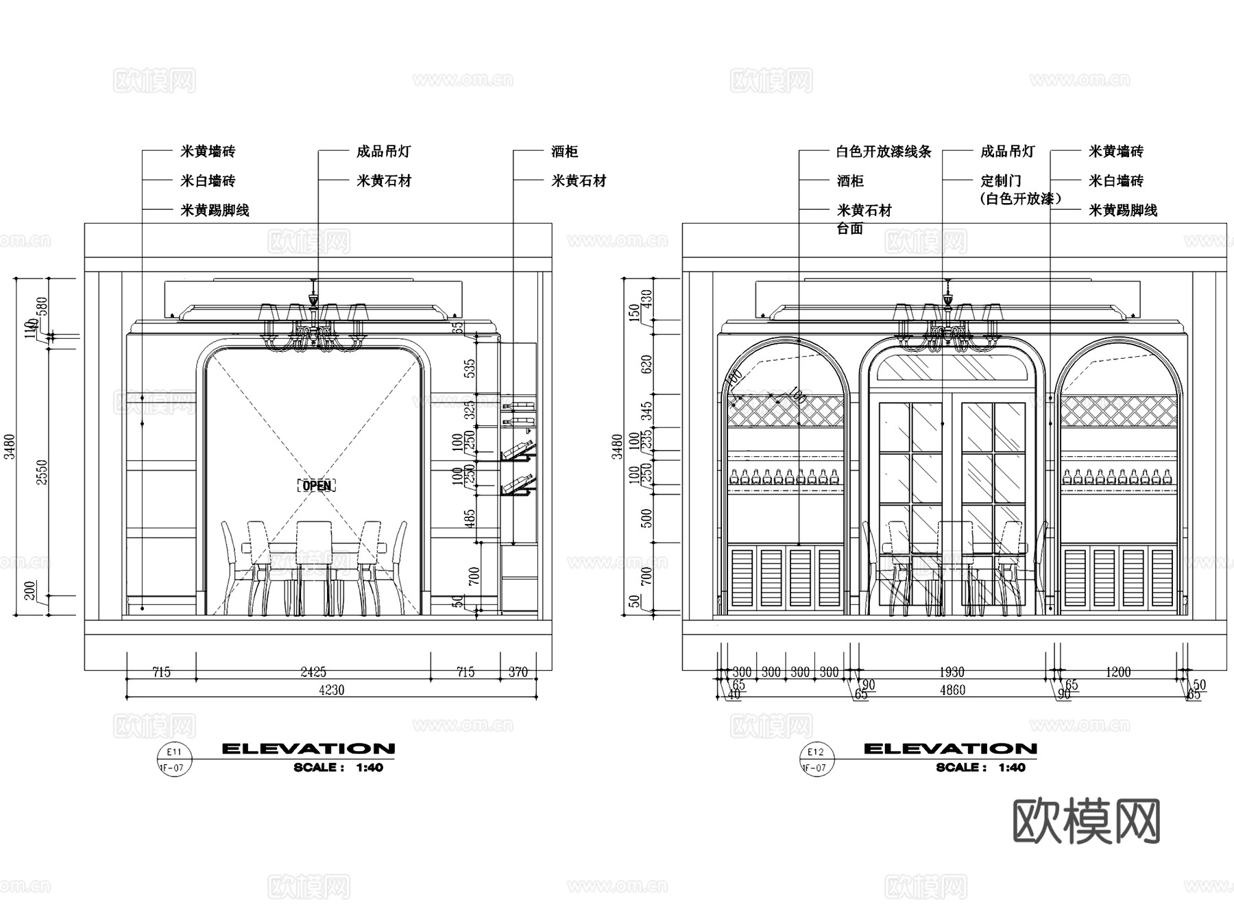 欧式二层别墅私宅室内家装CAD施工图cad施工图