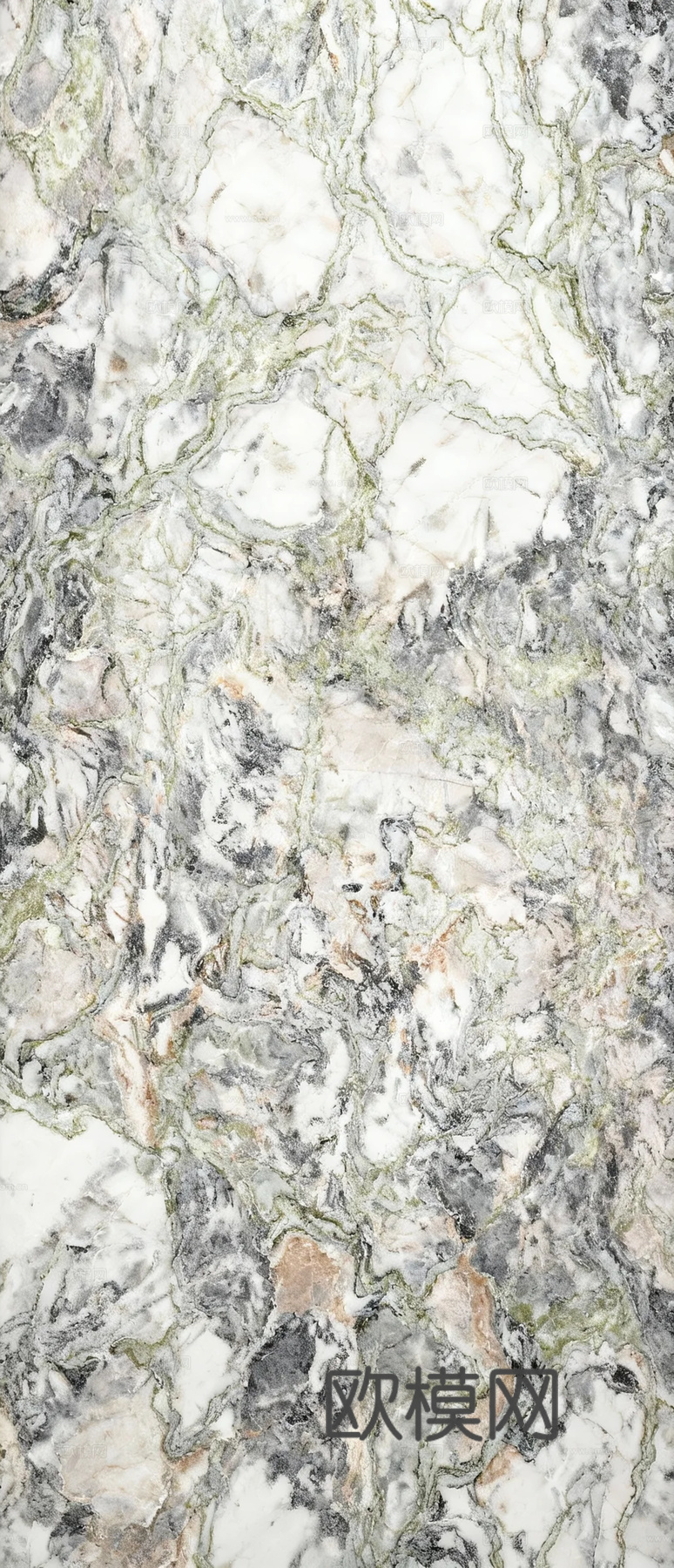 冷翡翠大理石绿色大理石瓷砖岩板绿色奢石绿山水大理石白绿翡翠