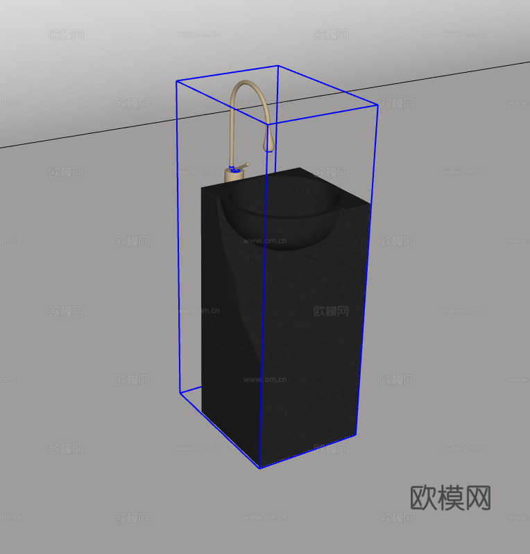 洗手台su模型