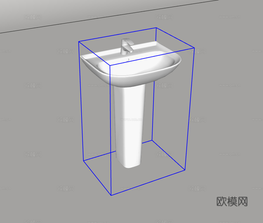 洗手台su模型