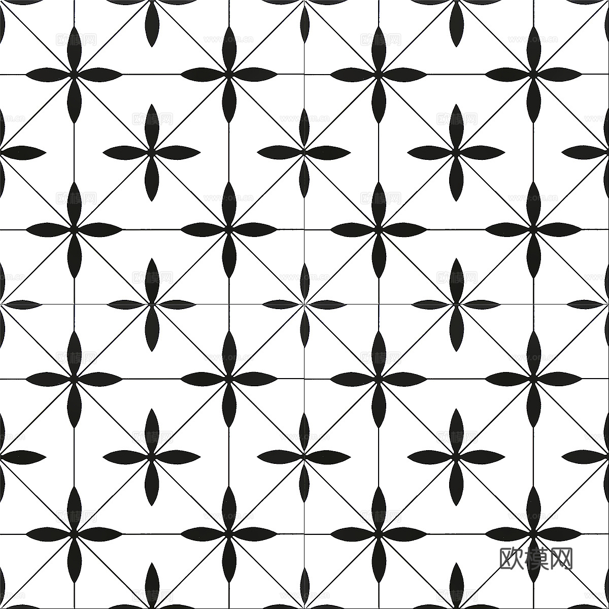 现代无缝石材地面石材拼花大理石