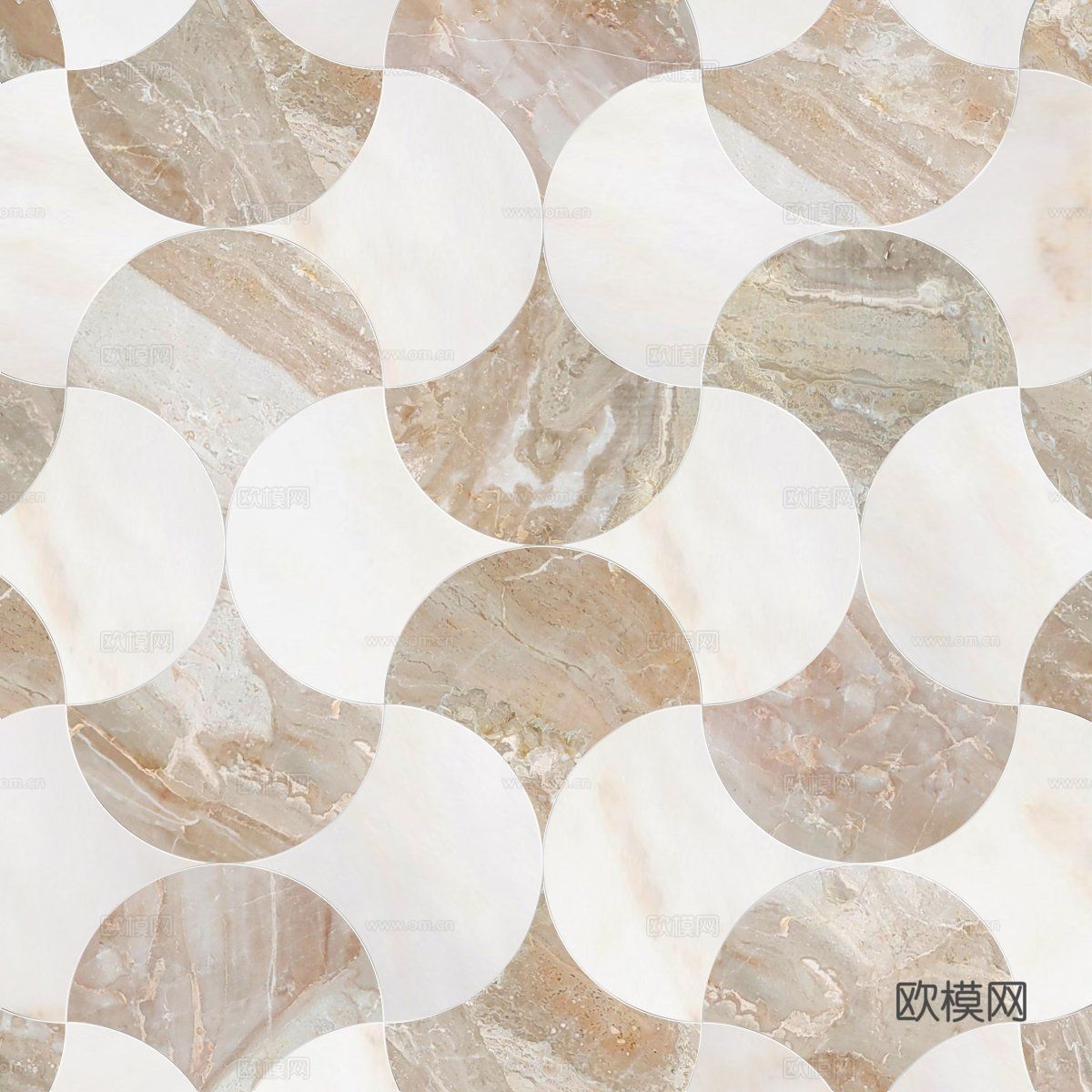 新中式欧式无缝石材地面石材拼花地砖贴图