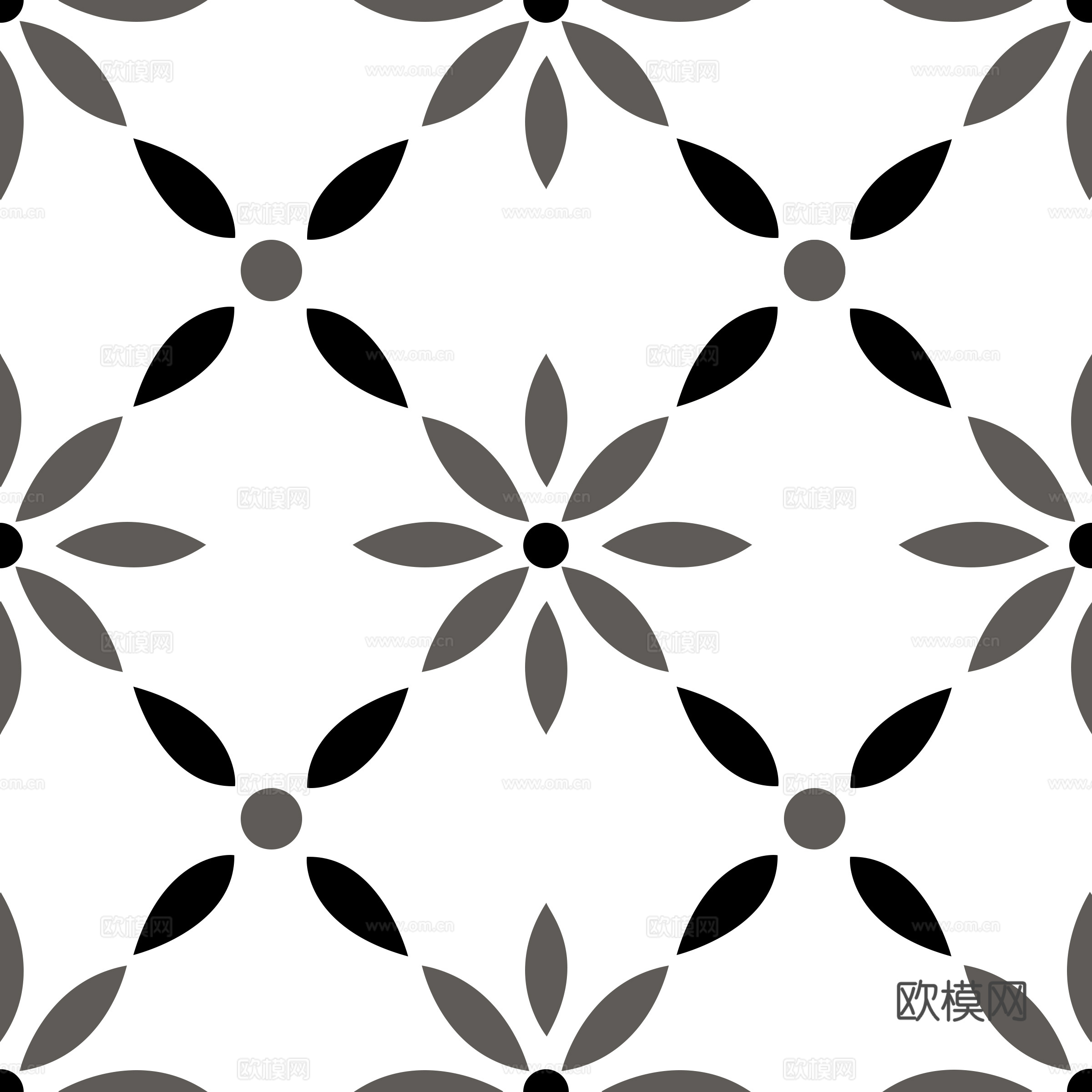 无缝法式复古拼花地砖贴图