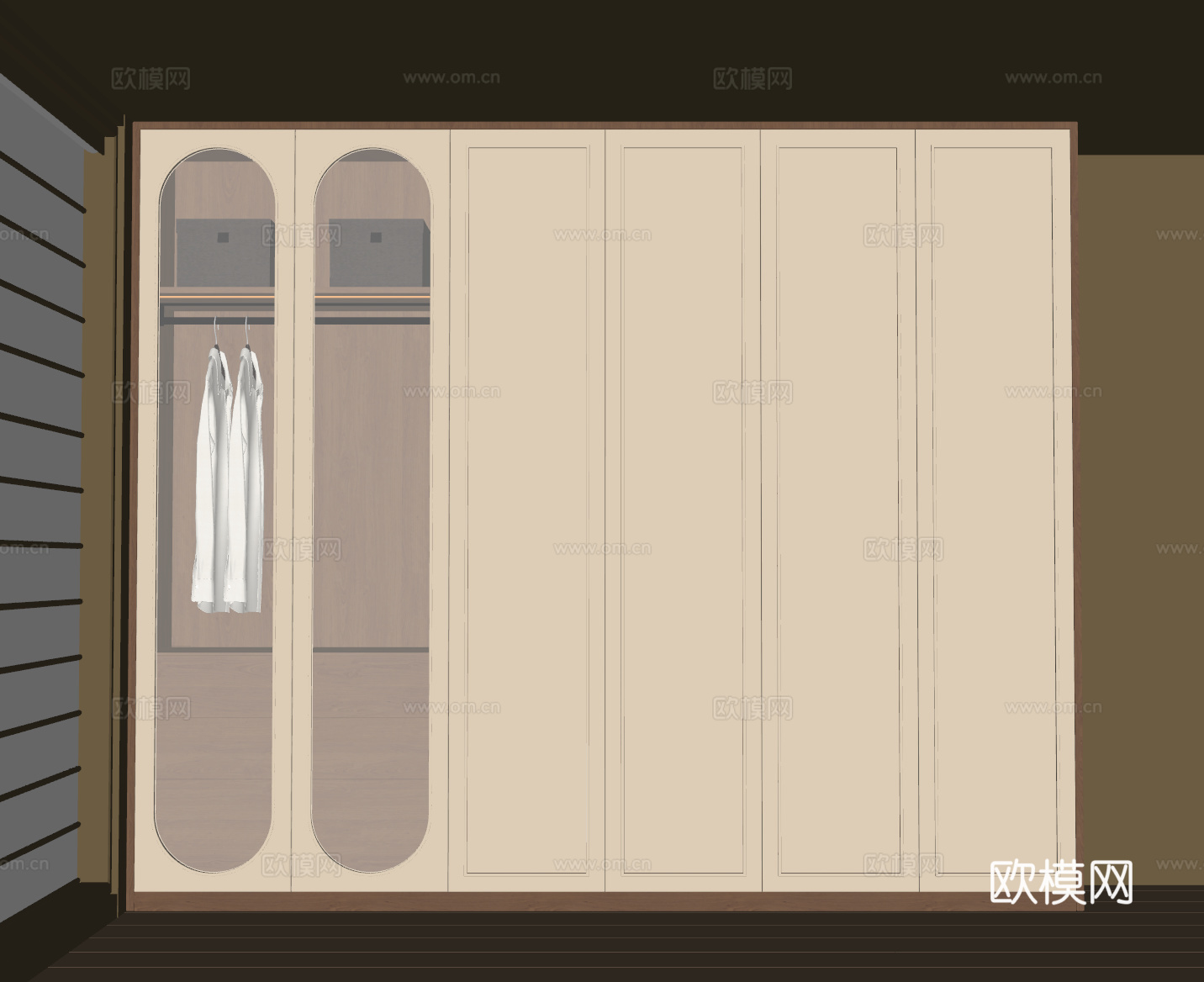 中古衣柜su模型