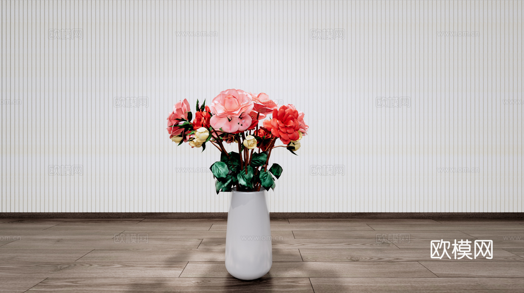 装饰花瓶su模型