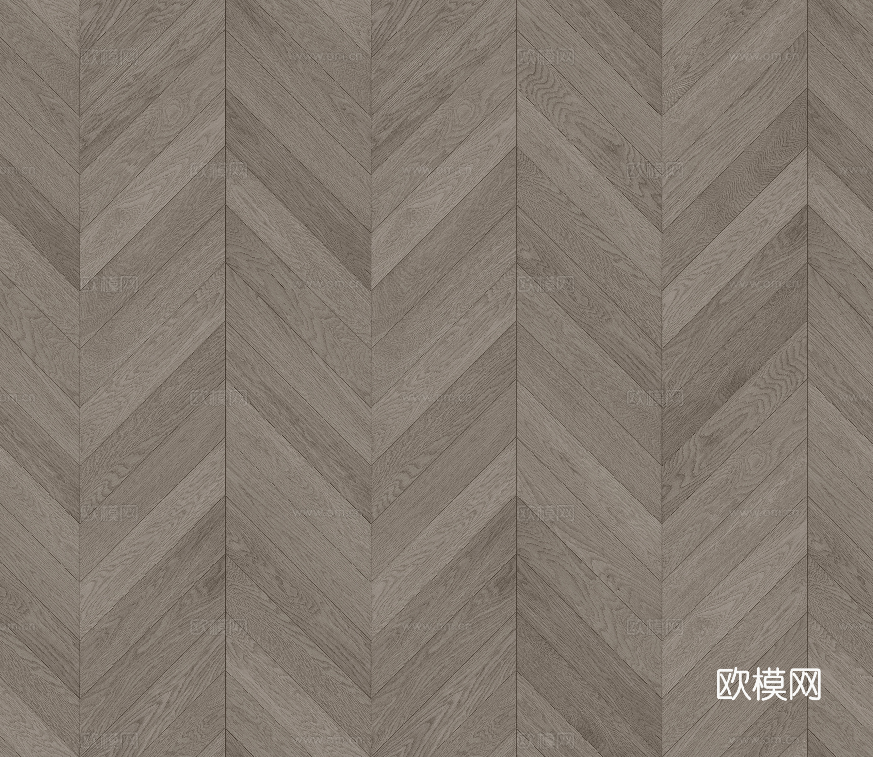 无缝灰棕色鱼骨拼木地板贴图