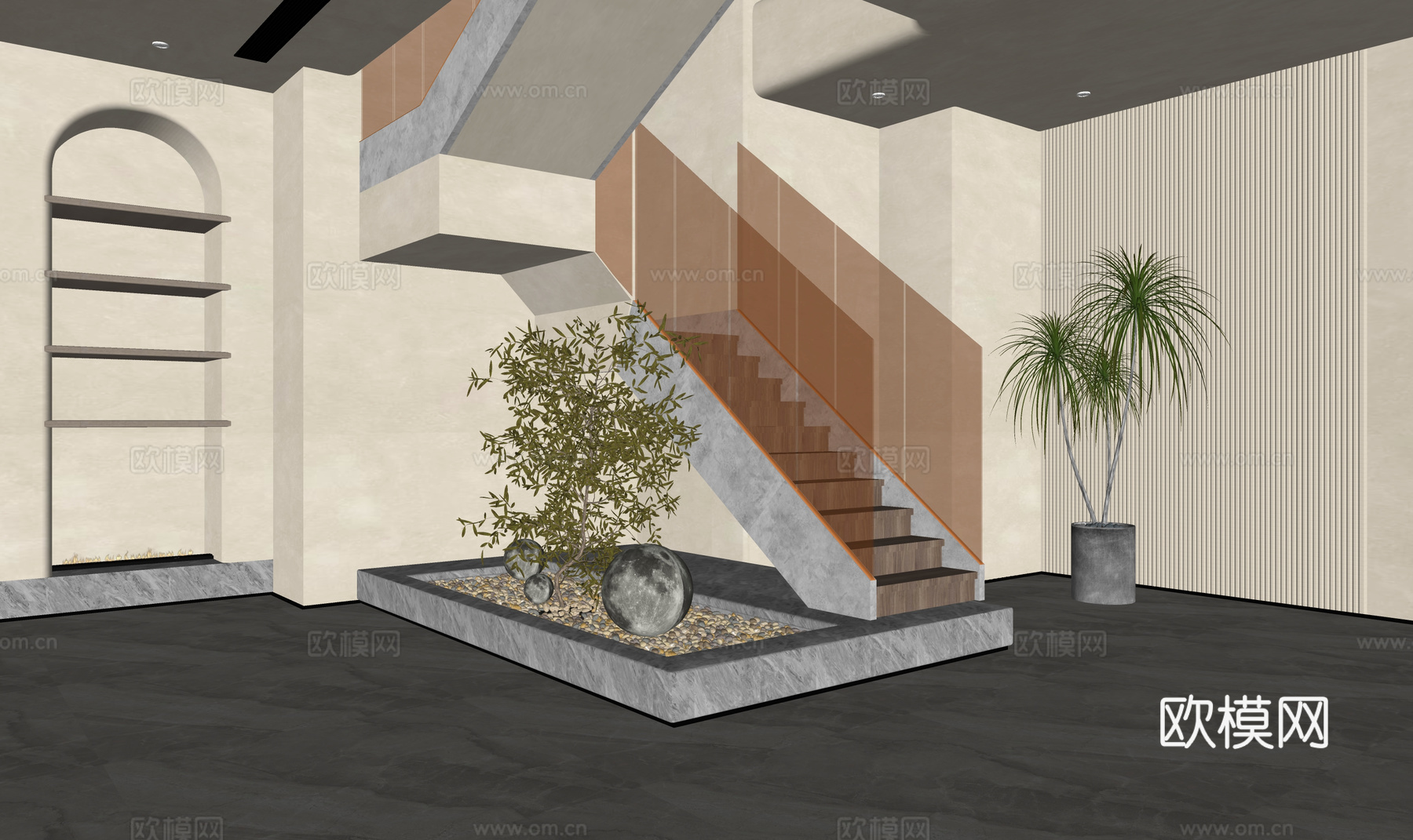 景观 组团 绿化 小品 花镜 造景 微景观su模型