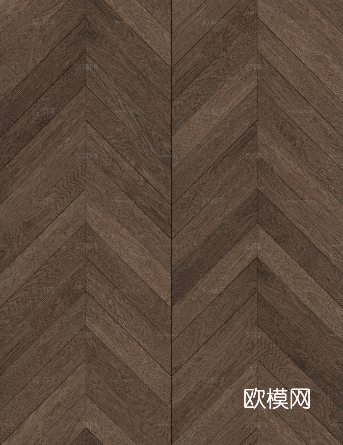 无缝深棕色鱼骨拼人字拼木地板