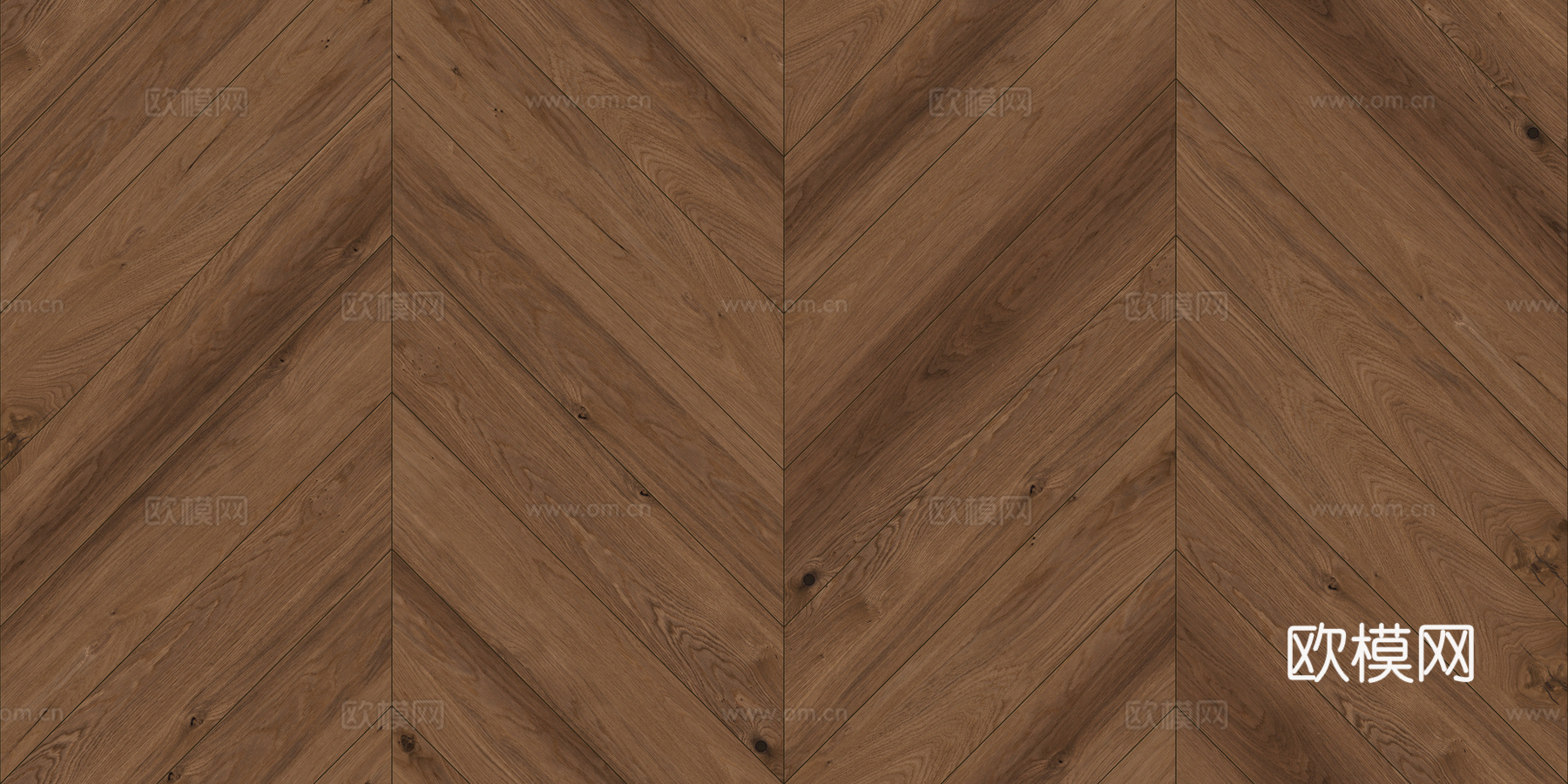 意式现代无缝深胡桃色鱼骨拼人字拼木地板