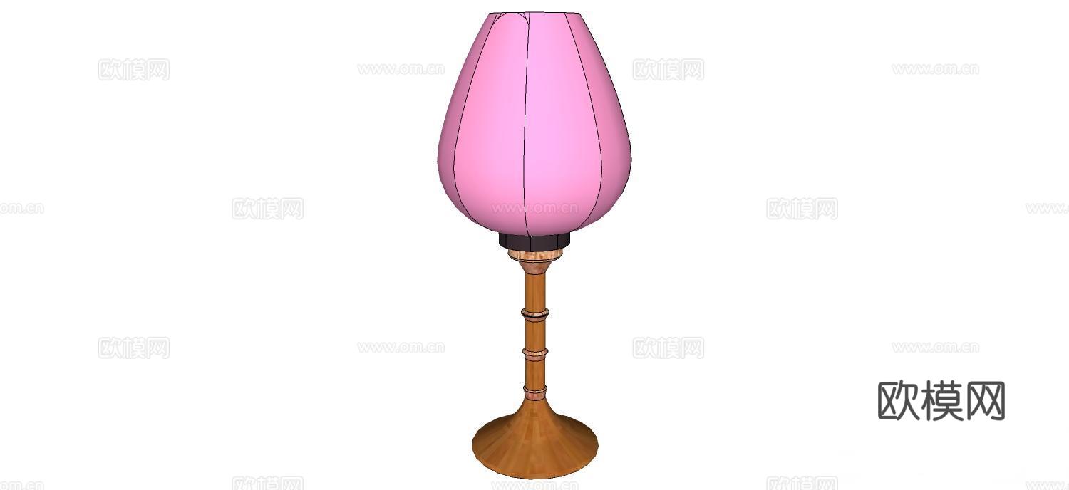 烛灯 中式灯su模型