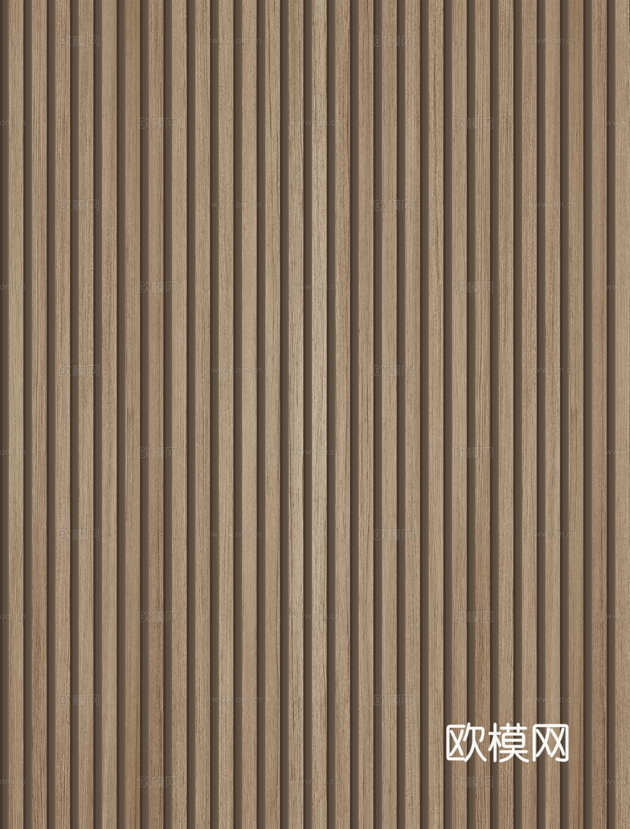 无缝咖色木格栅 板材 长城板 波浪板