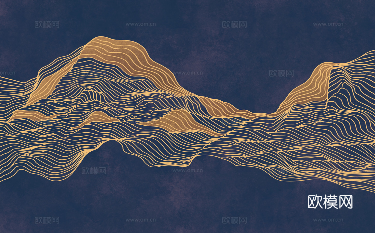 中式新中式抽象画线条壁纸壁画下载