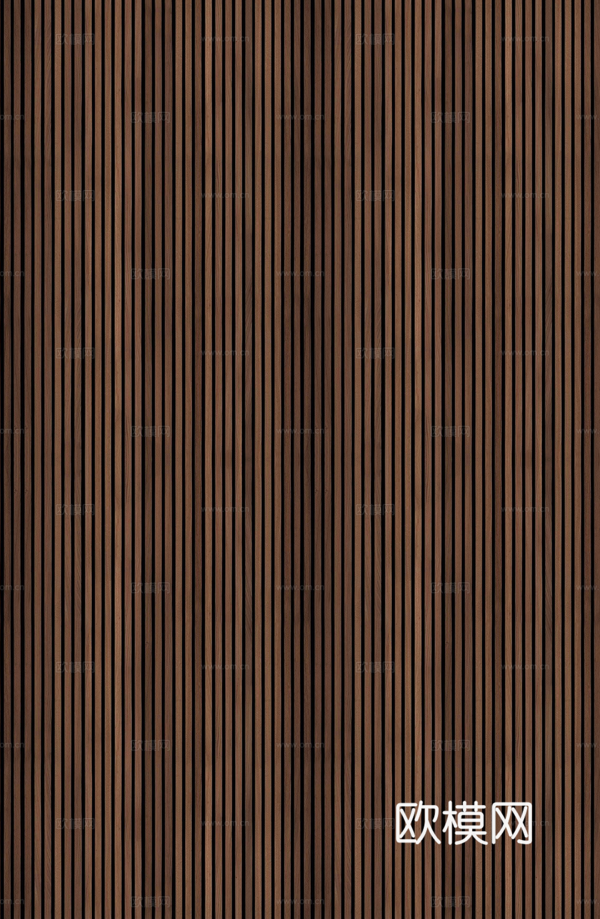 无缝深棕色木格栅 板材 长城板 波浪板