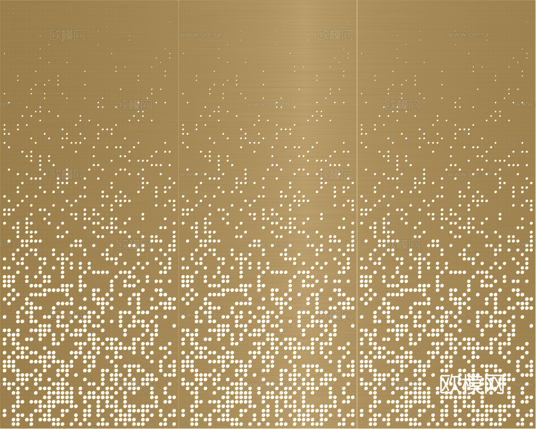 无缝金色渐变穿孔金属板 洞洞板下载