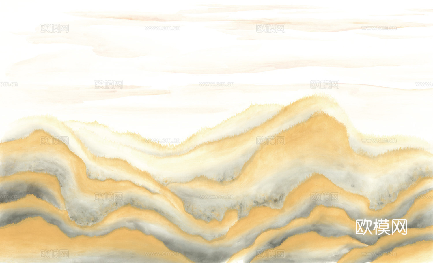 中式新中式高清壁纸壁画装饰画水墨画