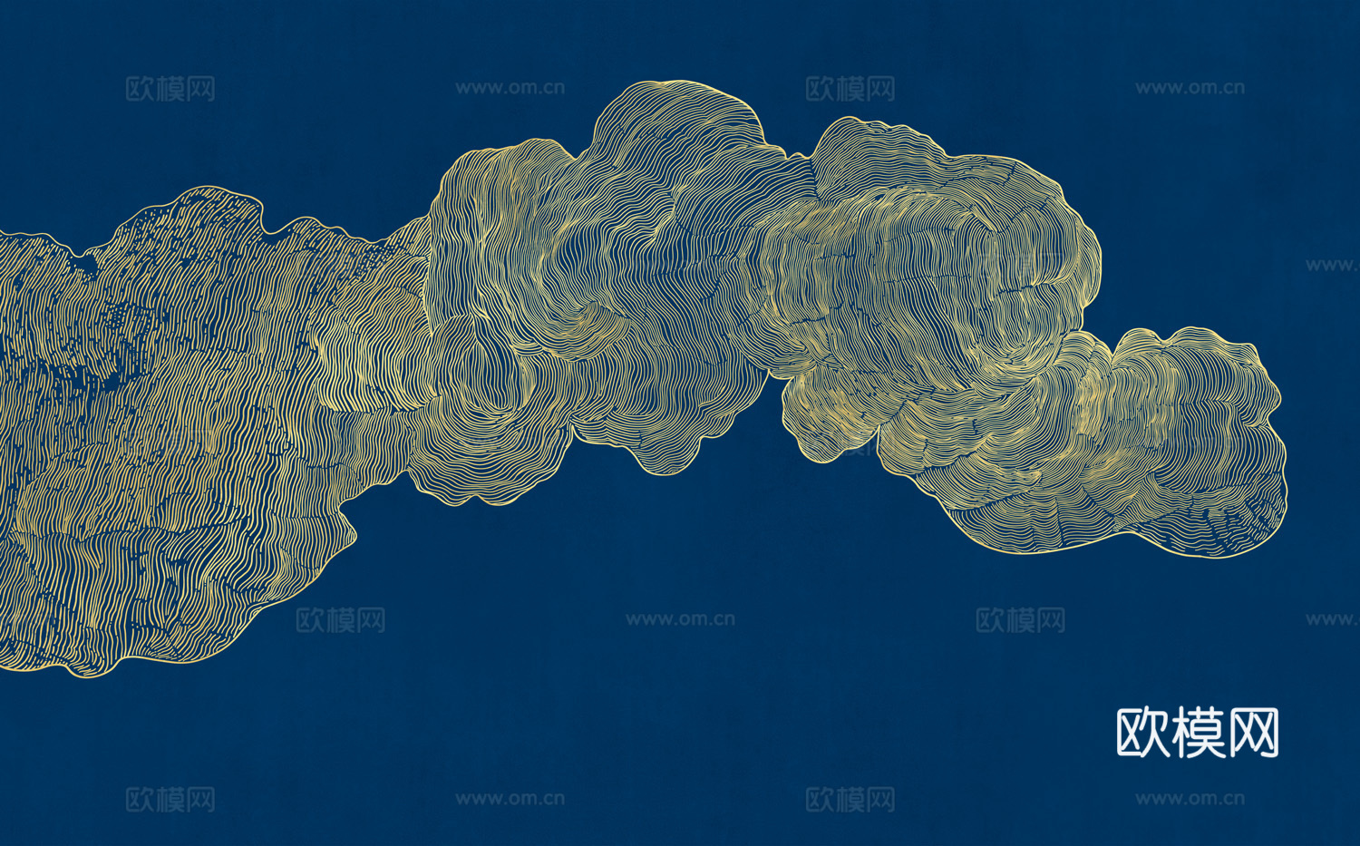 中式新中式抽象画线条壁纸壁画下载