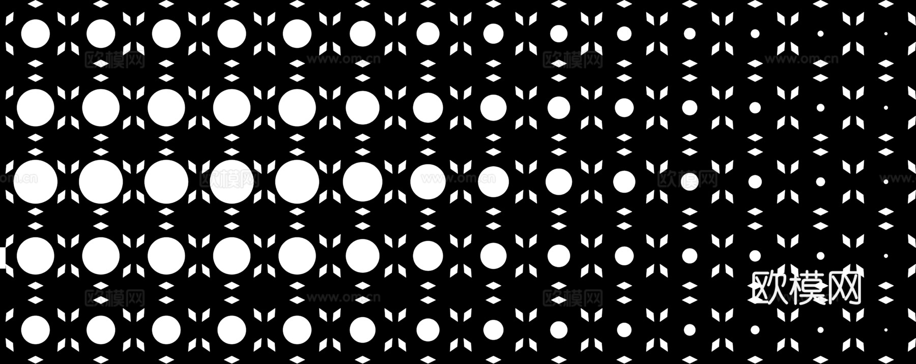 无缝渐变圆孔图案金属冲孔板