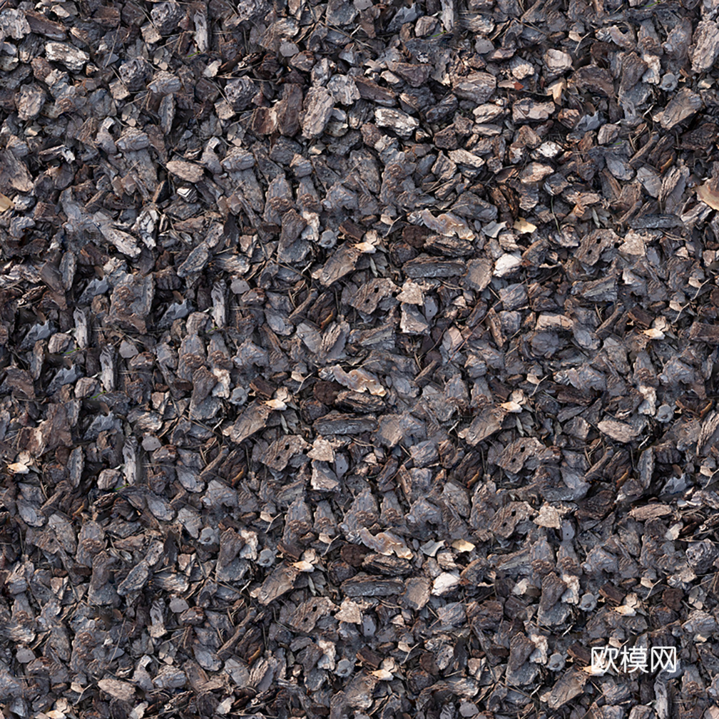 无缝园林景观松树皮 碎树皮地面贴图