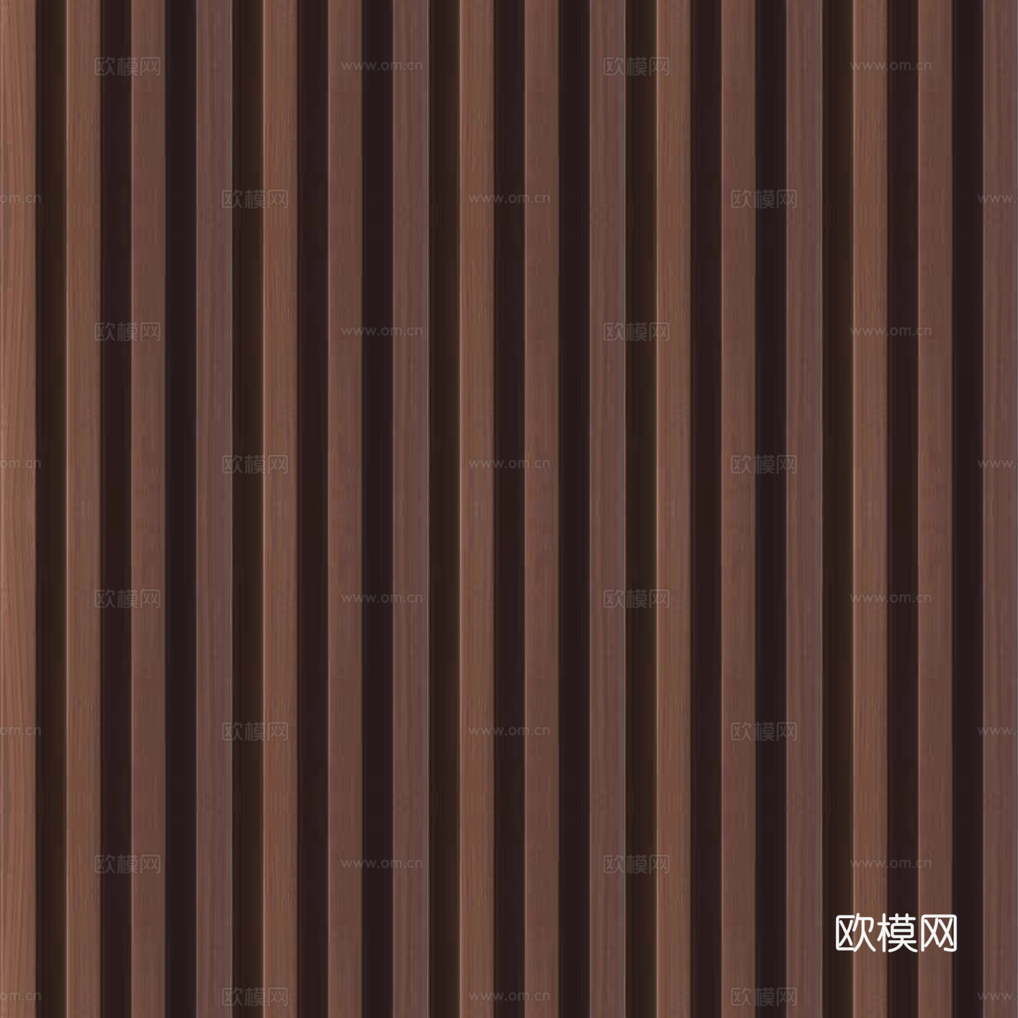 无缝深棕色木格栅 板材 长城板 波浪板